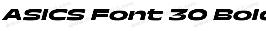 ASICS Font 30 Bold字体转换